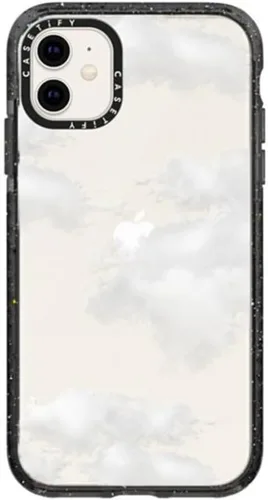 Miniatura 156 de CASETiFY Impact - Funda para iPhone 11 - Flower Power Retro - Negro Transparente
