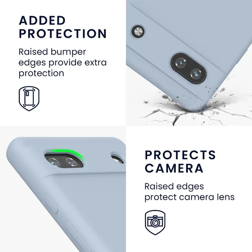 Miniatura 636 de kwmobile Funda Compatible con Google Pixel 6 Pro - Funda de teléfono de silicona TPU con acabado suave - Azul Arrecife