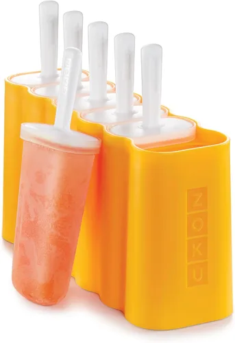 Miniatura 9 de Zoku - Moldes clásicos para paletas, 6 moldes de paleta de fácil liberación con palillos y protección antigoteo, sin BPA Verde
