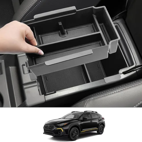 Miniatura 3 de CDEFG Bandeja organizadora de consola central Crosstrek 2024 2025 2026 para Subaru Crosstrek Hybrid Impreza 2024 2025 2026, accesorios para consola