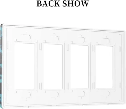 Miniatura 92 de Placa de Interruptor de Luz Azul de 1 Gang, Placa de Pared Decorativa de Palanca Individual, Cubierta de Placa de Pared de Palanca, Placa Frontal