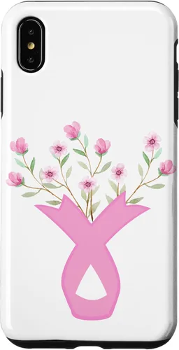 Miniatura 10 de iPhone 13 Flower Jar Pink Ribbon Breast Cancer Concientización Mes de Mujeres Caso