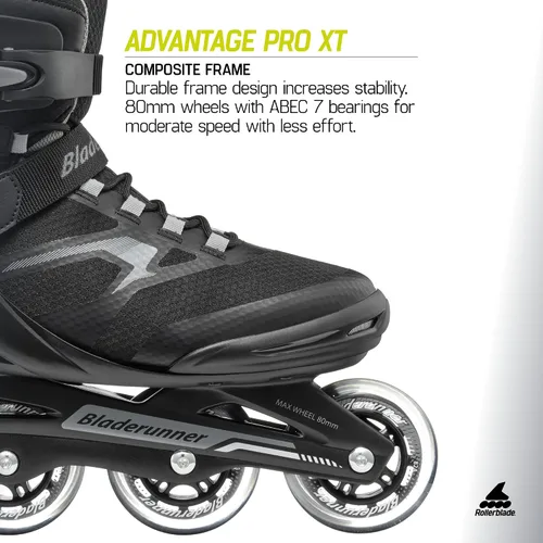 Miniatura 5 de Rollerblade Men's Advantage Pro XT Black/Silver Skates