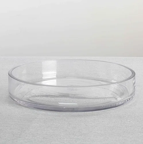 CYS Excel Jarrón cilíndrico de vidrio ancho transparente (H: 1.5 pulgadas de diámetro: 7.5 pulgadas), centros de mesa, pilar flotante de huracán,