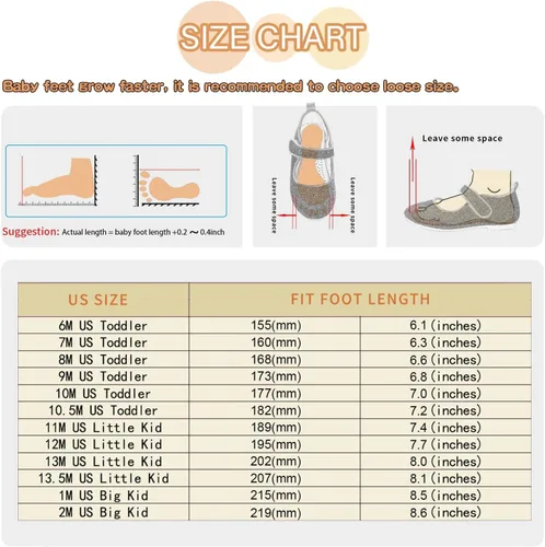 Miniatura 6 de ADAMUMU Zapatos de vestir para niñas, zapatos brillantes para niñas, zapatos de vestir para uniforme escolar de princesa Mary Jane, zapatos