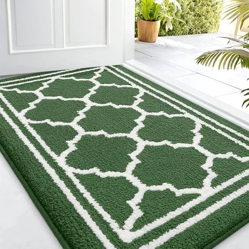 Miniatura 54 de Buganda Alfombra para Puerta Interior, Felpudo Resistente a la Suciedad y Absorbente, Antideslizante, Alfombras de Perfil Bajo para Entrada Marrón
