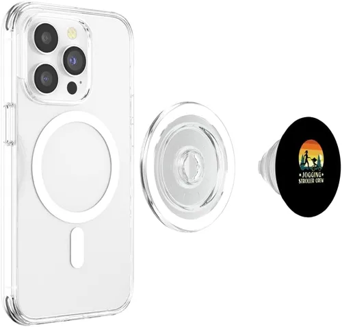 Miniatura 4 de Jogging Stroller Baby Running Buggy Workout Cardio Fitness PopSockets MagSafe PopGrip for iPhone