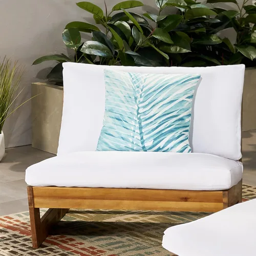 Miniatura 2 de Sherwood - Silla de club al aire libre con cojines, madera de acacia, teca/blanco