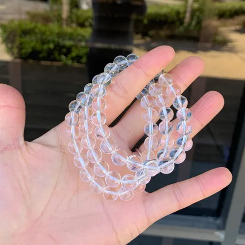 Miniatura 3 de Adabele 1pc Natural Stretch Gemstone Bracelet 8mm (0.31") Bead 7" to 8.5 inch Healing Crystal Energy Quartz Chakras Jewelry Women Men Girl Birthday
