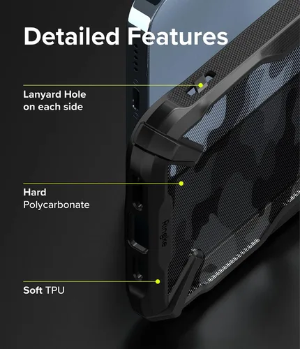 Miniatura 7 de Ringke Fusion-X - Funda compatible con iPhone 13 Pro, diseño de camuflaje, parte trasera dura, resistente, a prueba de golpes, avanzada funda