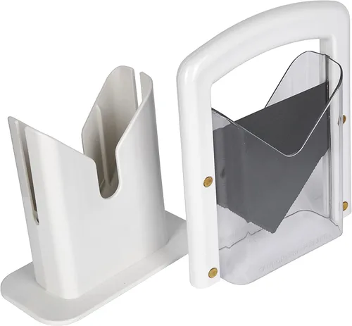 Miniatura 4 de Hoan The Original Bagel Guillotine Slicer - Rebanadora de Hoja de Acero Inoxidable de 9.25 Pulgadas - Cortador de Bagel Seguro, Eficiente y Fácil
