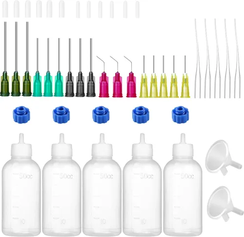 Miniatura 8 de Botella de pegamento de 30 ml con aplicador de punta de precisión, botella de aguja con punta de 14 ga, 16 ga, 18 ga, 20 ga, 25 ga, aplicador