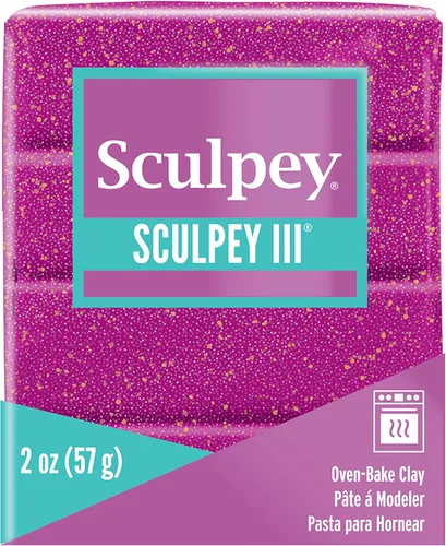 Miniatura 5 de Sculpey III Arcilla para hornear horno 2oz-Granate purpurina granate