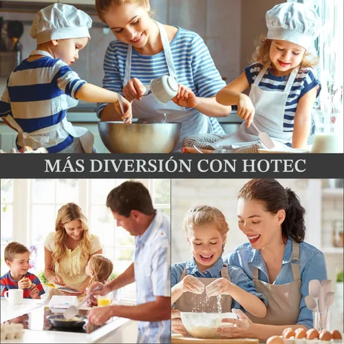 Miniatura 7 de HOTEC Juego de 5 espátulas de goma de silicona resistentes al calor de 600 ℉, sin BPA, para cocina, hornear, mezclar para utensilios de cocina Caqui