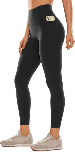 CRZ YOGA Butterluxe - Leggings de entrenamiento para mujer de 25 a 28 pulgadas, pantalones de yoga de cintura alta con bolsillos, suaves como la