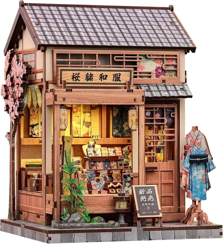Miniatura 20 de CUTEBEE - Kit de rincón de libros - Kit de casa de muñecas en miniatura DIY para adultos, decoración de estantería de casa pequeña Booknook