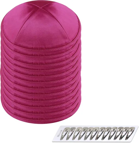 Miniatura 26 de Zion Judaica Deluxe Satin Kippot Bulk Packs Kippas o Kippa Individual Incluye Clips Kipa Gratis