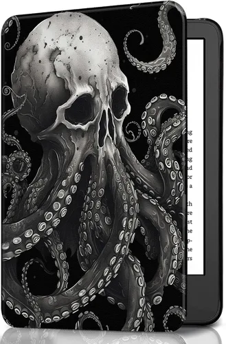 Miniatura 47 de Funda para Kindle básico de 6 pulgadas (11.ª generación), múltiples ángulos, piel sintética, delgada, con función de encendido y apagado automático