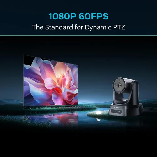 Miniatura 5 de TONGVEO Cámara PTZ de Zoom Óptico 3X HDMI USB 3.0 1080P 60fps 114-Grados de Ángulo Amplio para Videoconferencia, Reunión de Negocios, Transmisión