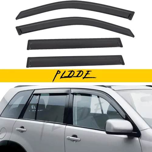 Miniatura 68 de Protectores de lluvia compatibles con modelos Trailblazer/GMC Envoy 2002-2009 para 5 pasajeros, visera de ventana lateral, deflector de viento
