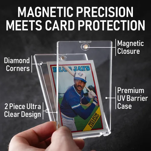 Miniatura 4 de Portatarjetas magnético de 35PT - 360PT Premium Portatarjetas magnético para cartas coleccionables, deportes profesionales, fútbol, baloncesto