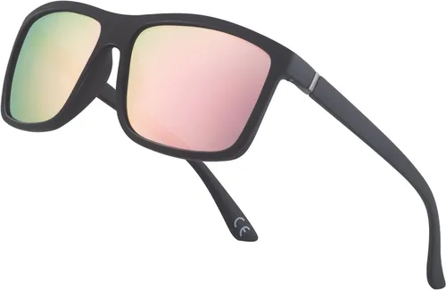 Miniatura 29 de Gafas de sol polarizadas deportivas para hombre, gafas de marco cuadrado NP1007