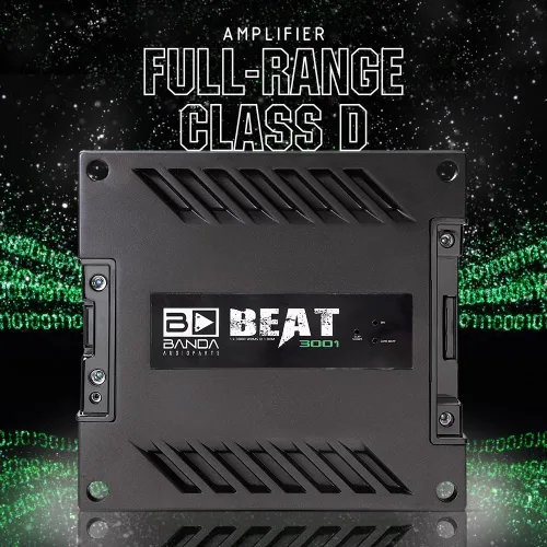 Miniatura 3 de Banda Audiopart BEAT 3001 Amplificador de coche 3000 W RMS Monoblock Clase D 1 Ohm Amplificador de audio de coche de rango completo, amplificador