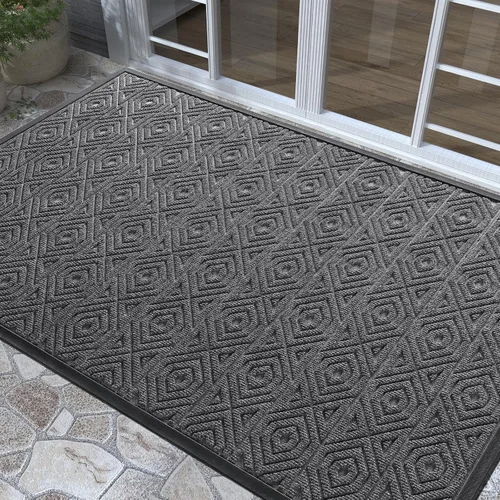 Miniatura 101 de Yimobra Alfombra para Puerta Delantera Exterior Entrada 29.5x17, Impermeable Resistente Alfombras Exteriores para Puerta Delantera, Alfombra