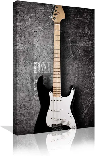Miniatura 9 de Urttiiyy Arte de pared con música de guitarra, arte abstracto, impresiones en lienzo, arte para decoración del hogar para sala de estar, dormitorio