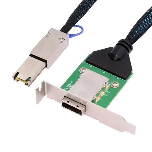 Miniatura 12 de Chenyang Mini SAS 2 SFF-8088 a 2 SFF-8087 HD adaptador convertidor de servidor de datos con soporte