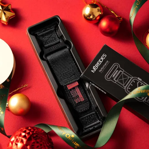 Miniatura 2 de Nereides Compatible con Correa de Apple Watch Ultra 3/2/1, Correa Deportiva de Nylon con Diseño Tejido para 49 mm (L, Negro)