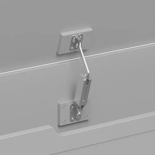 Miniatura 6 de Cofre de juguetes de madera, caja de juguetes para niños, muebles para sala de juegos, banco con tapa con bisagras de seguridad, organizador de Gris