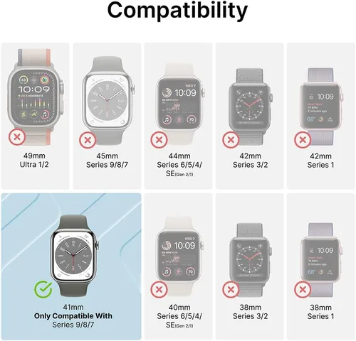 Miniatura 2 de Catalyst Active Defense - Funda para Apple Watch Series 9/8/7 de 1.614 pulgadas, a prueba de caídas de 10 pies, resistente a golpes y arañazos