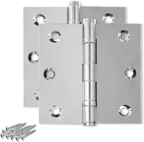 Miniatura 29 de Solid Brass Door Hinge Heavy Duty Ball Bearing 3.5 x 3.5 Inch - Set of 2 Hinges (Antique Brass)