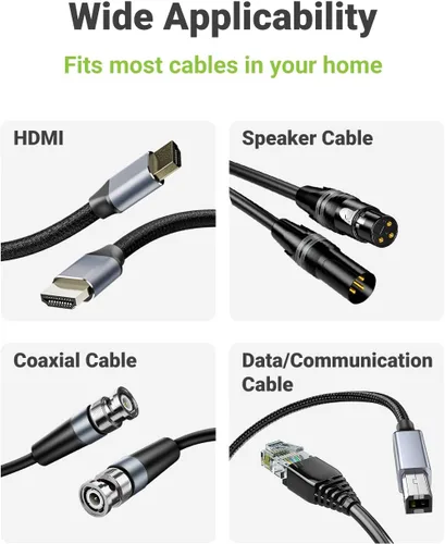 Miniatura 7 de Placa de pared con cepillo con soporte de montaje, cubierta decorativa para pasar cables de bajo voltaje, ocultador de cables de una sola banda