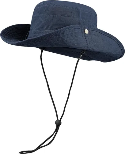 Miniatura 9 de Croogo Sombrero de ala ancha Bonnie de verano, sombrero de sol para pesca, estilo vaquero, sombrero de pescador, safari al aire libre, caza