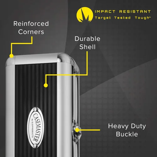 Miniatura 5 de Casemaster Sole - Estuche de aluminio delgado para dardos con capacidad para 3 puntas de acero y punta suave con suficiente espacio para mantener