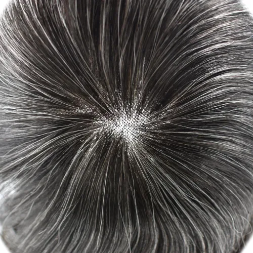 Miniatura 6 de Toupee para hombres, pieza de cabello humano real, suave, sistema de reemplazo de encaje suizo para hombre, pieza de pelo de tupé, protesis capilar