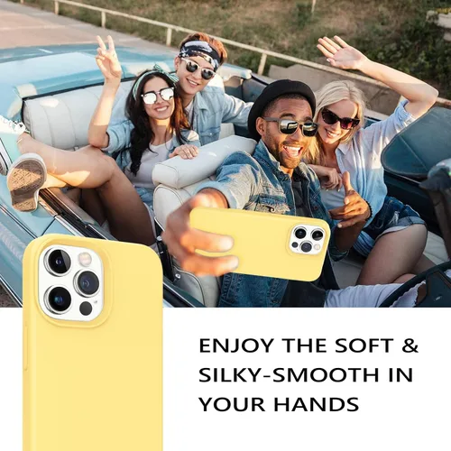 Miniatura 258 de GUAGUA Funda compatible con iPhone 17 Pro Max de 6.9 pulgadas, silicona líquida, goma de gel suave, delgada, forro de microfibra delgada