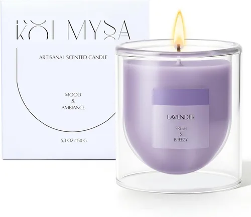 Miniatura 10 de 5. KOIMYSA Vela aromática de salvia y cítricos, vela de aromaterapia natural de soja no tóxica de mecha única para decoración del hogar, fragancia