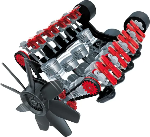 Miniatura 7 de OWI Inc Robotics Vroom! Motor de combustión modelo V8 Stem V8, kits educativos de cumpleaños STEM para bricolaje a partir de 12 años