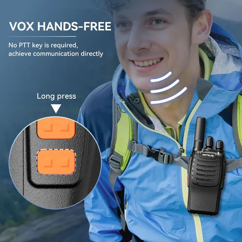 Miniatura 3 de Retevis H-777 Walkie Talkies recargables, mini radios de 2 vías de largo alcance, pequeño Walky Talky, radios bidireccionales FRS portátiles