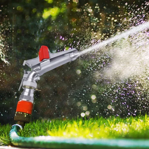 Miniatura 2 de Pistola rociadora de riego agrícola de 2 pulgadas, pistola de riego de área grande de 360°, rociador de riego para granjas, huertos, jardines de té