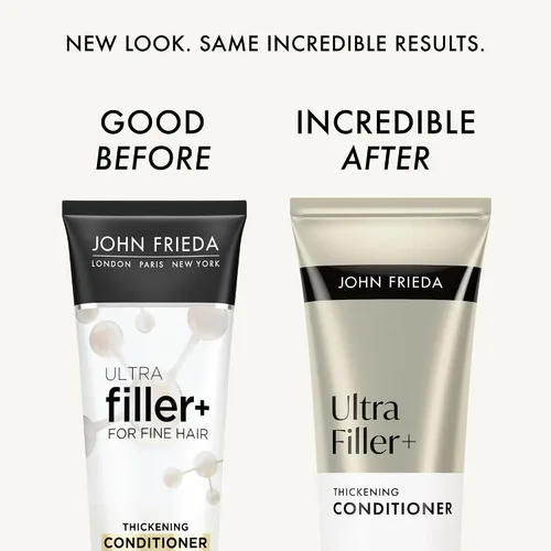 Miniatura 2 de John Frieda ULTRAfiller+ Acondicionador espesante para cabello fino y fino, acondicionador voluminizador ligero con biotina y ácido hialurónico, sin