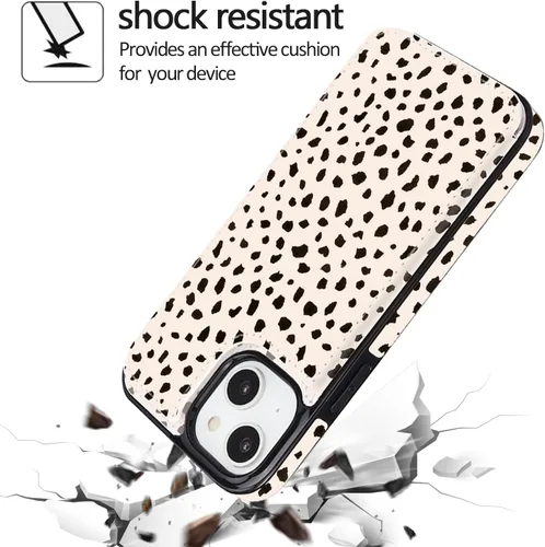 Miniatura 5 de uCOLOR Funda compatible con iPhone 15 de 6.1 pulgadas con ranura para tarjetero, función atril, doble cierre magnético y bloqueo RFID, funda de 6.1