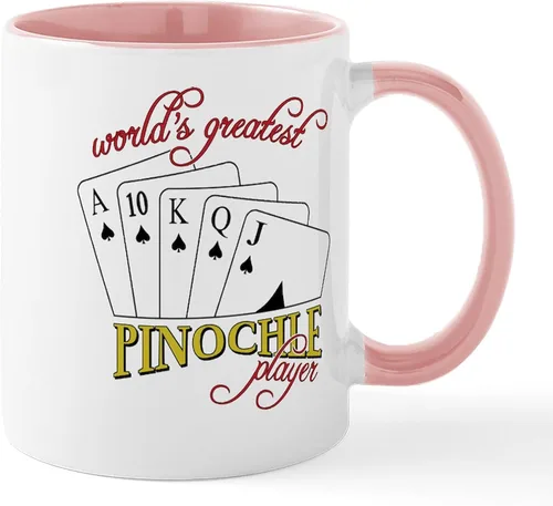 Miniatura 57 de CafePress Euchre Champ Mugs Taza de café de cerámica de 11 oz (11.0 fl oz)