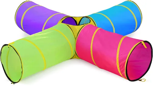 Miniatura 8 de Hide N Side Túneles de Juego para Niños, Túnel Desmontable para Interior y Exterior para Niños, Perros, Bebés, Niños Pequeños, Juguetes para Regalo