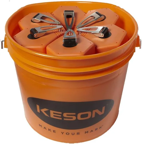 Keson P100BKT - Carrete de línea de tiza, cuerda de 0.069 pulgadas, capacidad de 2 a 4 onzas, 100 pies (paquete de 30)