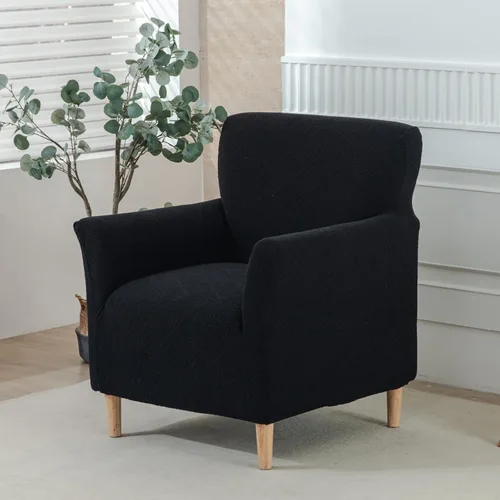 Miniatura 58 de HAOYONG - Funda elástica de terciopelo para silla de banquete, fundas para sillas de 1 pieza, fundas para sillones de sofá, funda suave para sillón