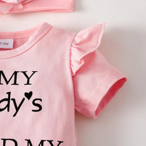 Miniatura 18 de SUNNY PIGGY Ropa para bebé recién nacida, con volantes, mameluco de algodón floral, conjunto de pantalones de algodón para niñas